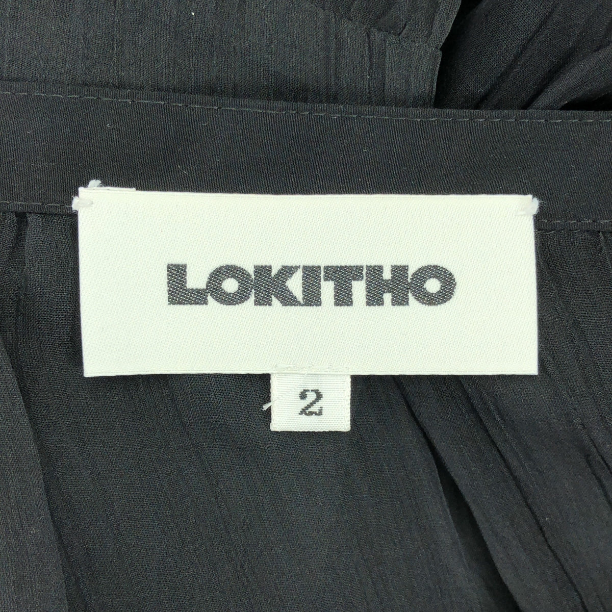 LOKITHO / ロキト | 2023SS | SILK YORYU SKIRT シルク レイヤード ロングスカート | 2 | ブラック | レディース