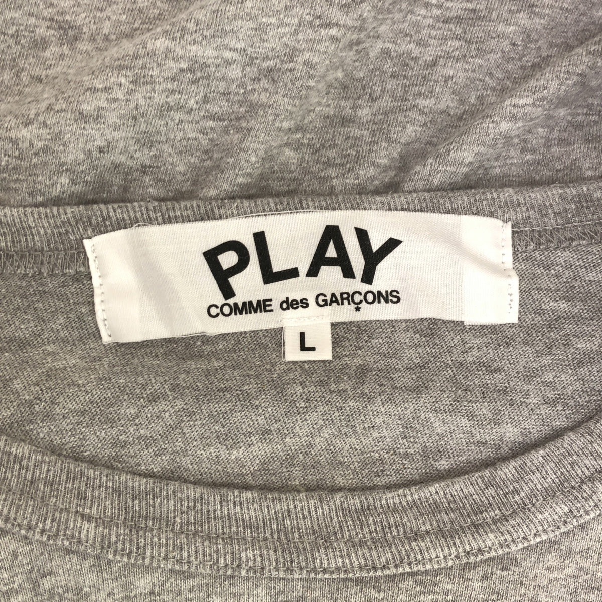 PLAY COMME des GARCONS / プレイコムデギャルソン | AD2015 | ハートロゴワッペン クルーネックTシャツ | L | メンズ