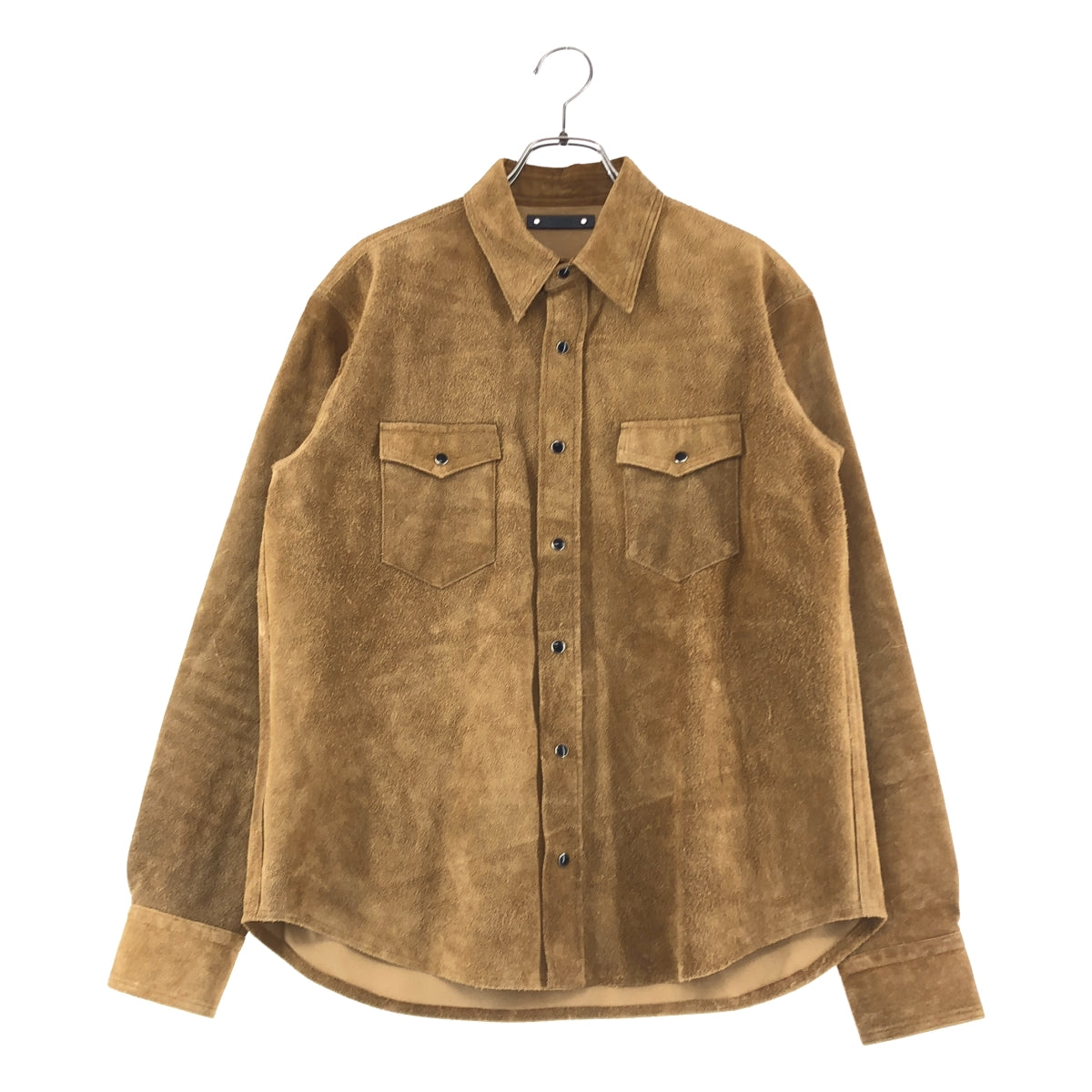 MINEDENIM / マインデニム | Suede Leather Western SH / 牛革 スエード レザー ウエスタン シャツ | 2 | メンズ