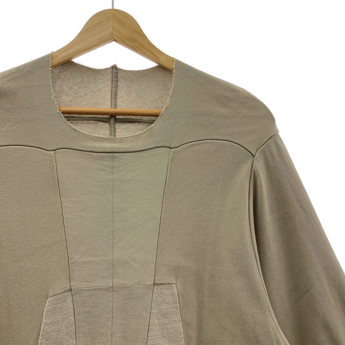 Rick Owens | 2023 秋冬 LUXOR 拼接圓領 T 卹 | XS | 米色 | 男款