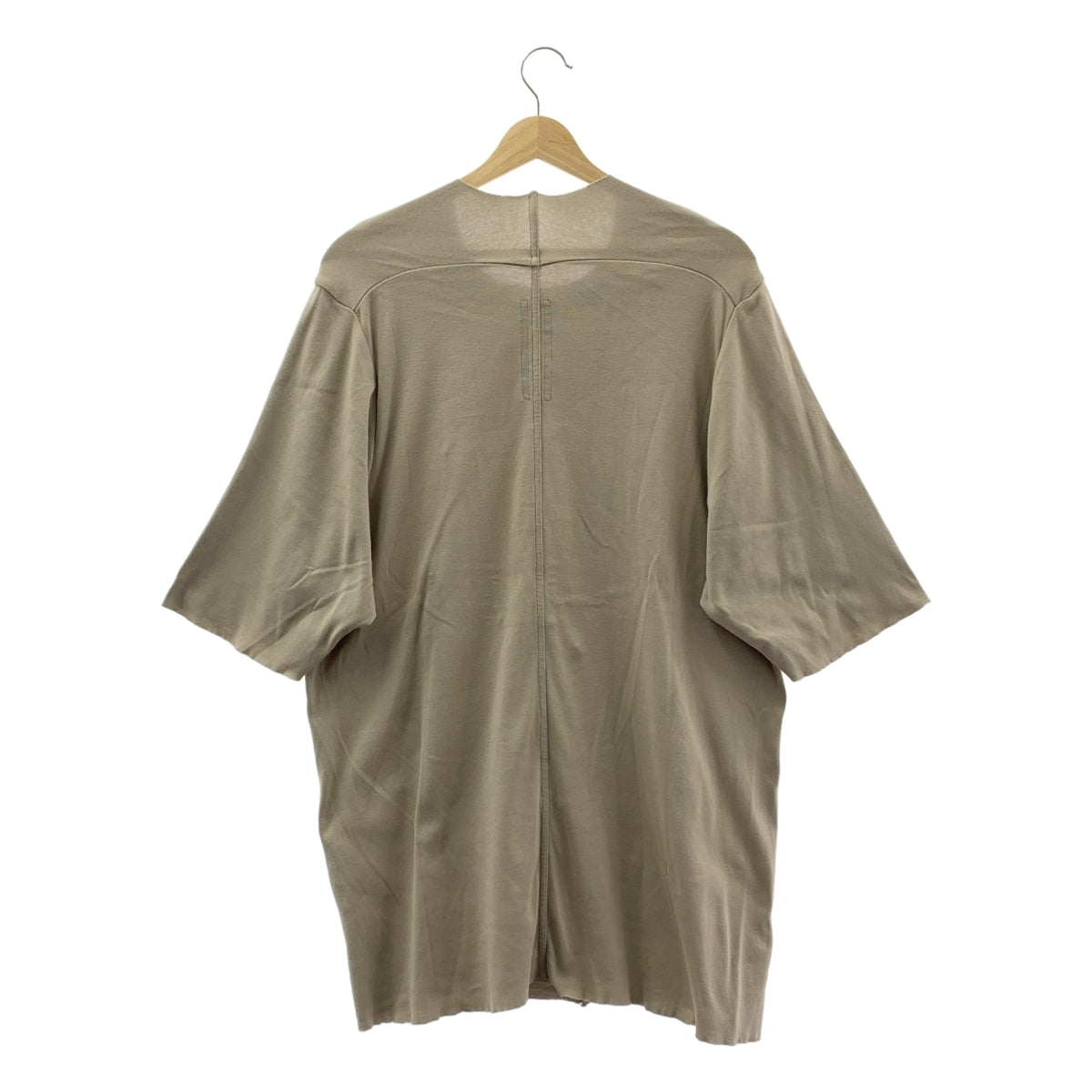 【美品】  Rick Owens / リックオウエンス | 2023AW | LUXOR Panelled Crewneck T-Shirt パネルド クルーネック Tシャツ | XS | ベージュ | メンズ