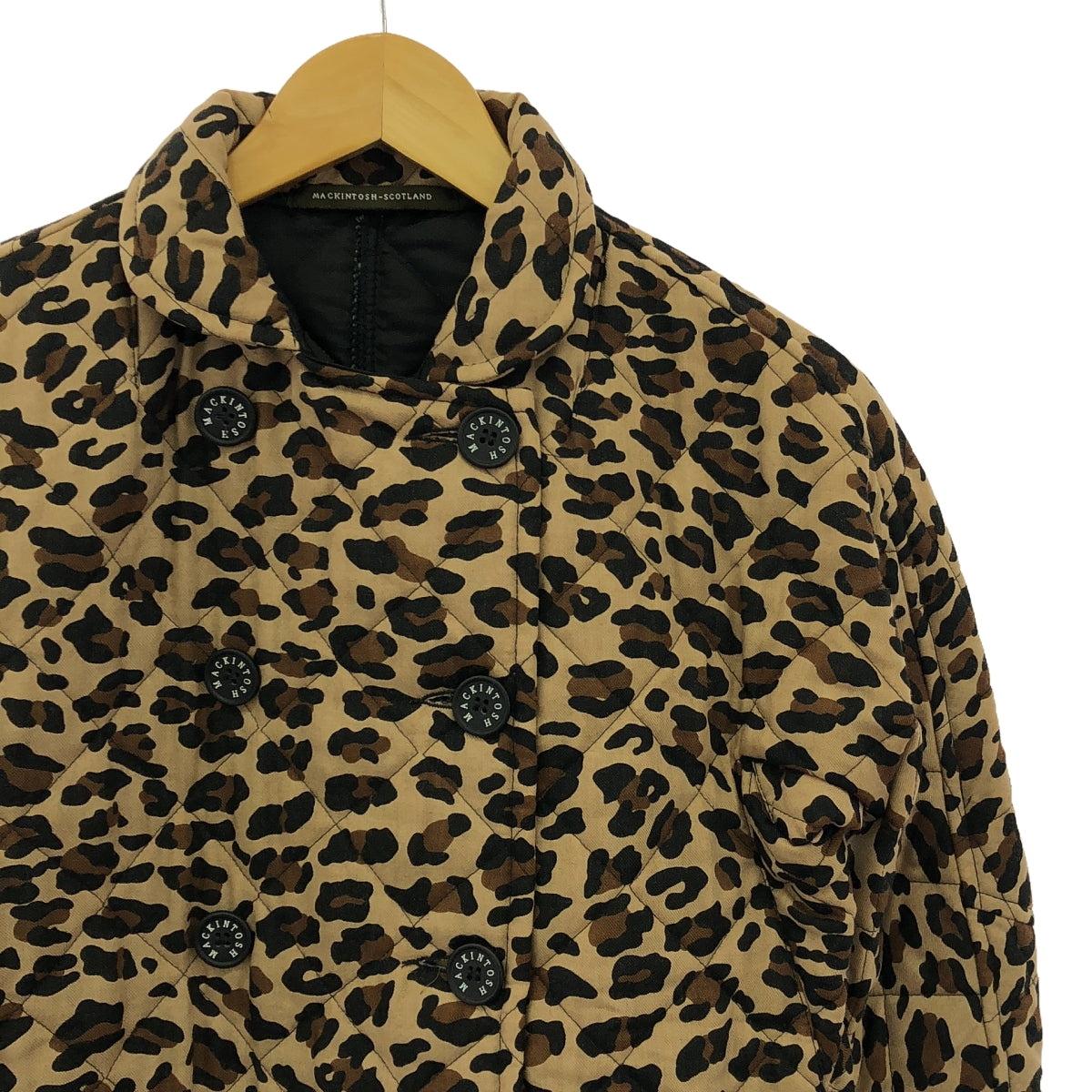 MACKINTOSH | Quilted Leopard Coat | Size 32 | Women's