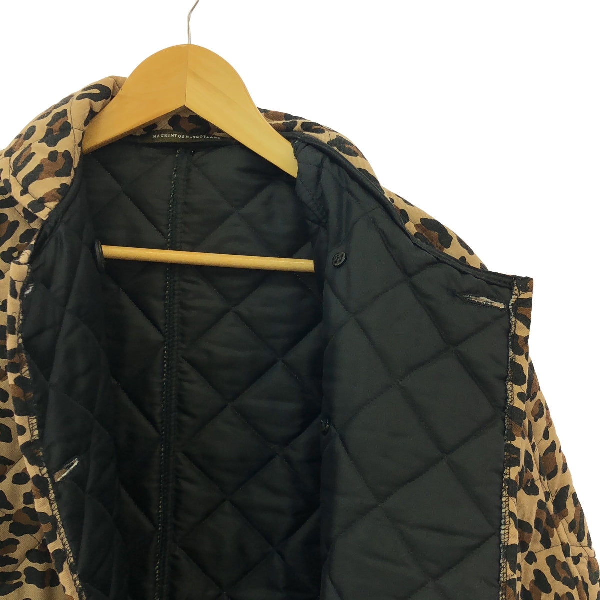 MACKINTOSH | Quilted Leopard Coat | Size 32 | Women's