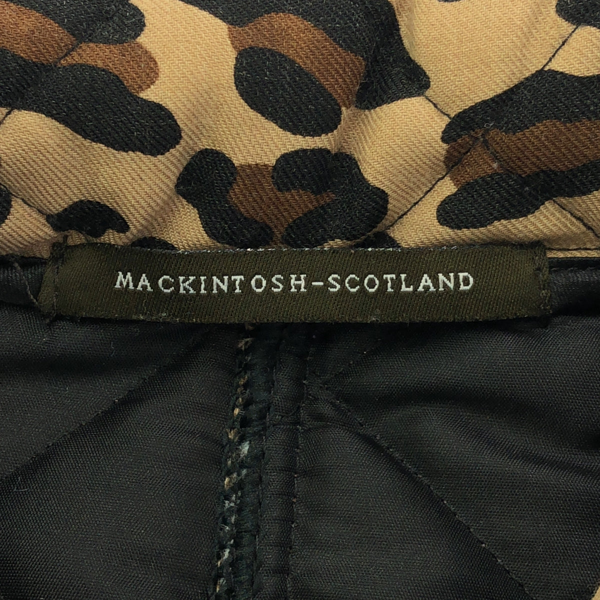 MACKINTOSH / マッキントッシュ | キルティング レオパード コート | 32 | レオパード | レディース