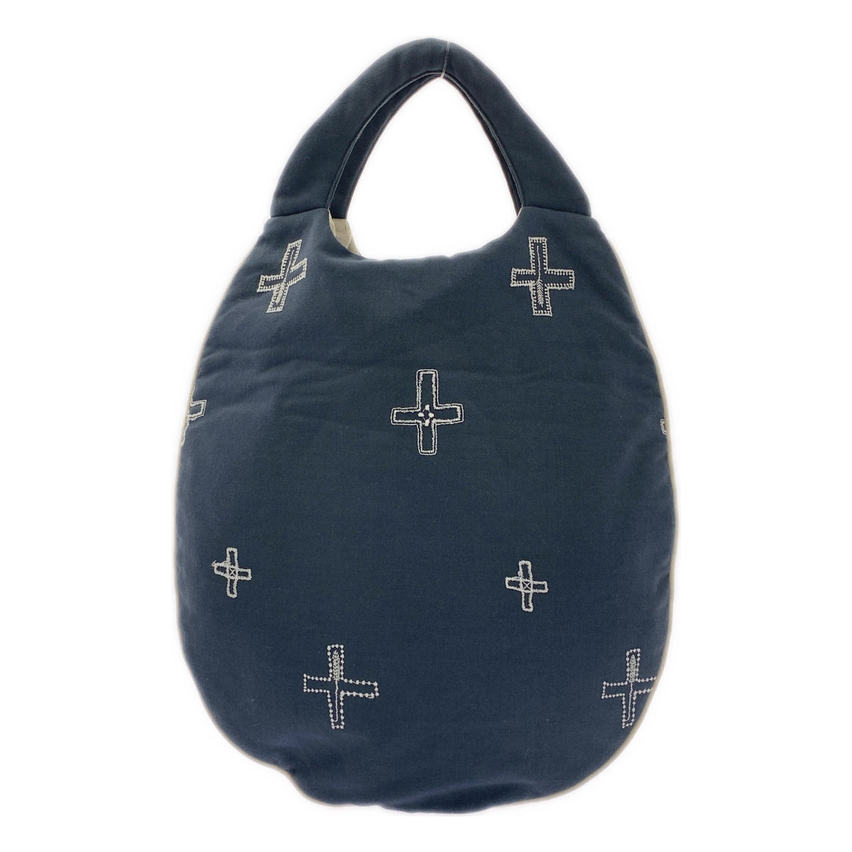 mina perhonen / ミナペルホネン | 2023AW | plus / エンブロイダリー ハンド トート エッグバッグ |