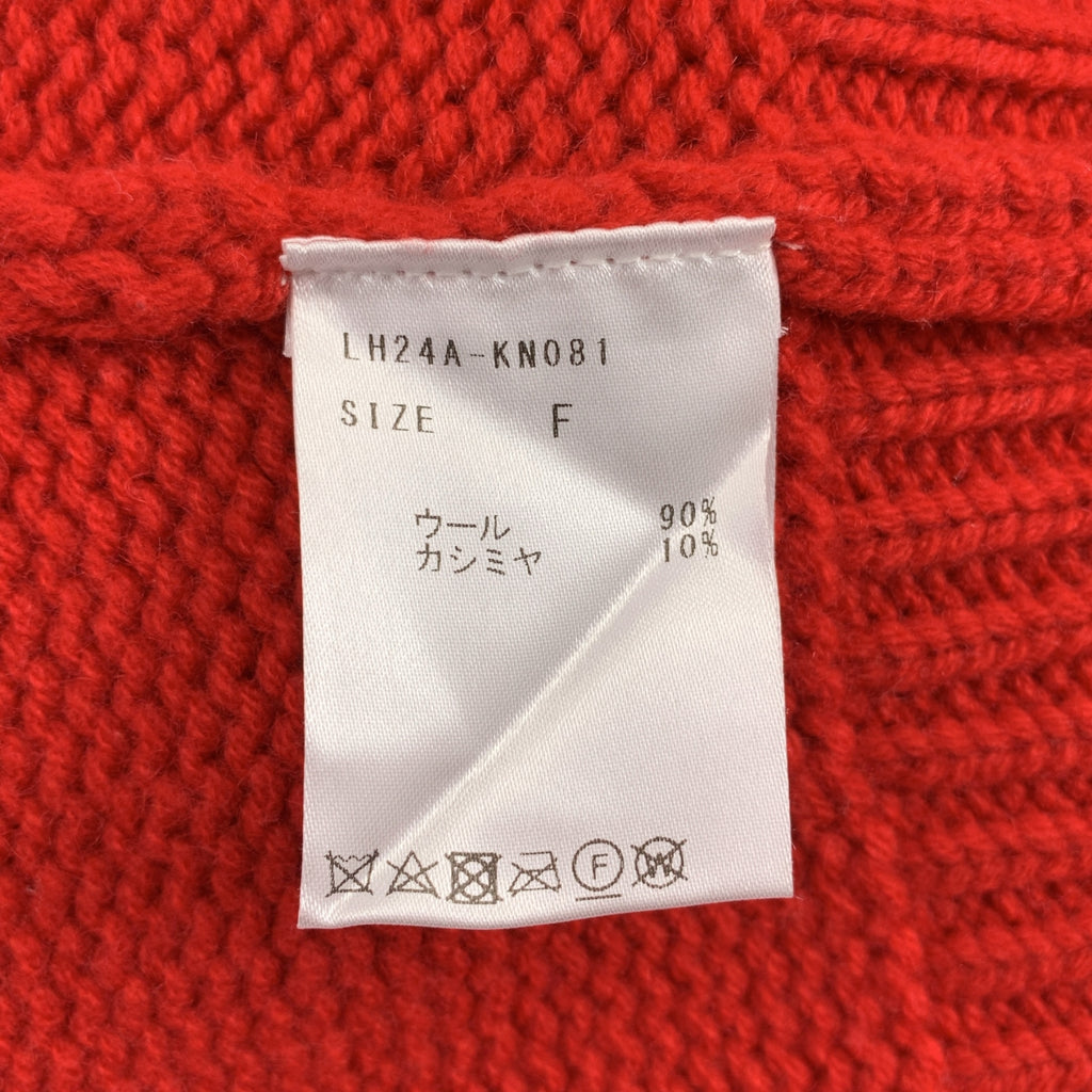 LOHEN / ローヘン | ウール カシミヤ クロップドニット | F | レディース