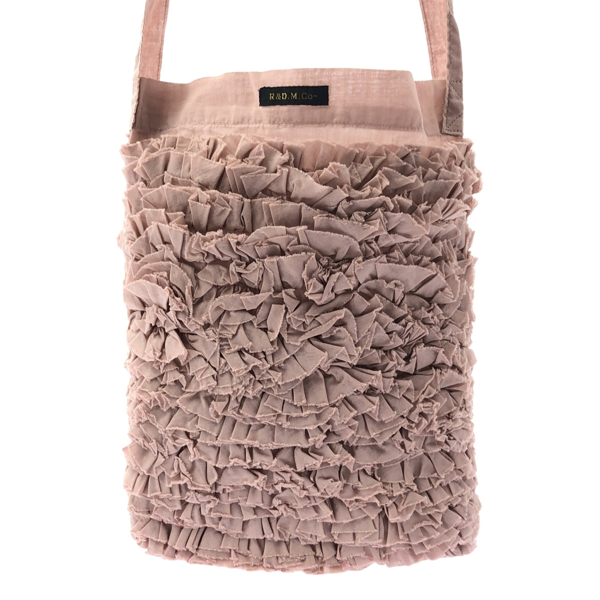 【신품】 R &amp; DMCo- / 올드 맨즈 재단사 | FRILL ONE SHOULDER BAG 프릴 원 숄더백 | F | Pink / 핑크 | 여성