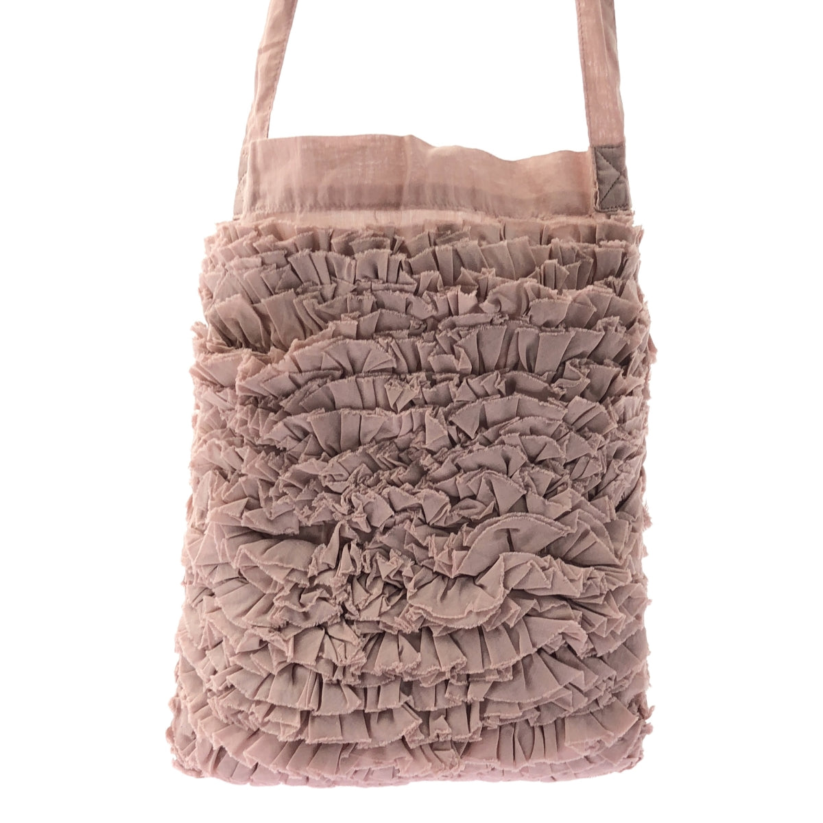 【신품】 R &amp; DMCo- / 올드 맨즈 재단사 | FRILL ONE SHOULDER BAG 프릴 원 숄더백 | F | Pink / 핑크 | 여성