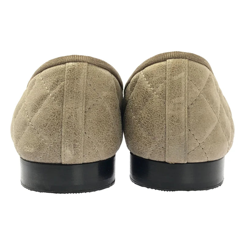 CHANEL / シャネル | レザー ココマーク マトラッセ フラットシューズ | 36C | レディース