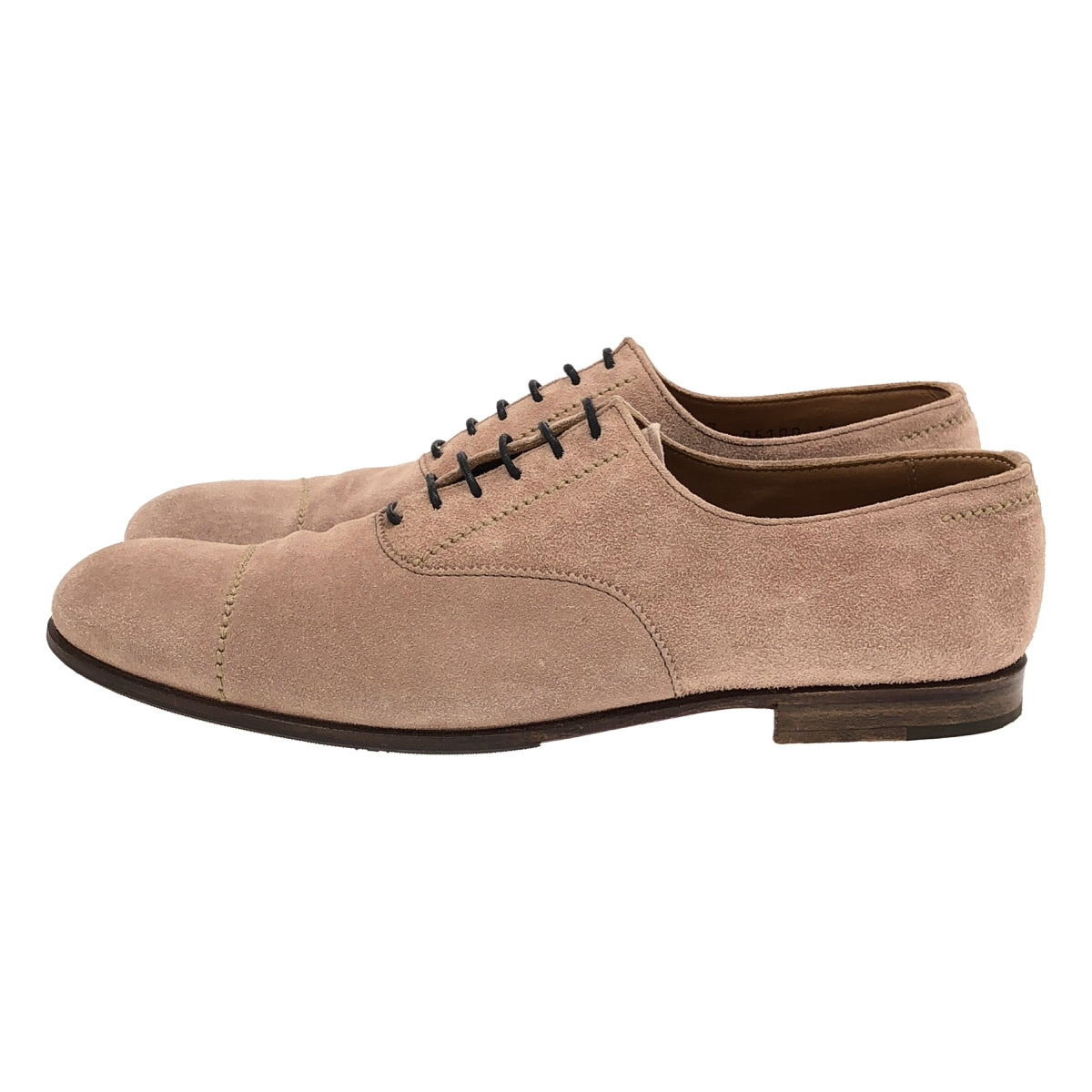 【美品】  MARGARET HOWELL / マーガレットハウエル | スエードレザー レースアップ ストレートチップ シューズ | 37 | ピンクベージュ | レディース