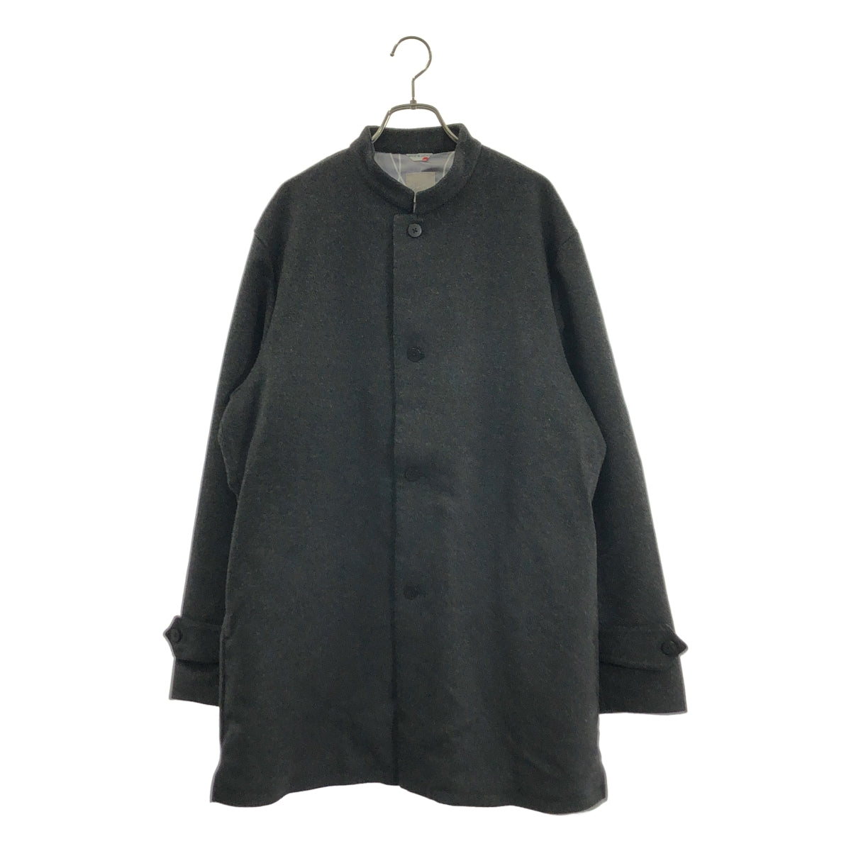 SOU・SOU / ソウソウ | ウール カシミヤ ブレンド シングル オーバーコート / 柄総裏地 | L | メンズ