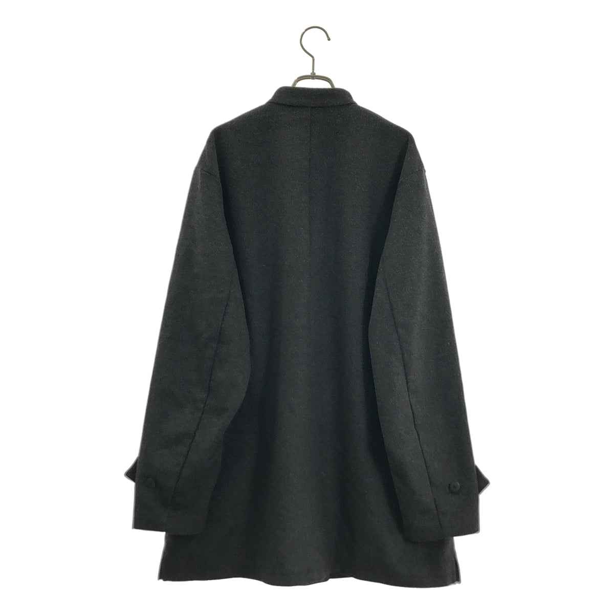 SOU・SOU / ソウソウ | ウール カシミヤ ブレンド シングル オーバーコート / 柄総裏地 | L | メンズ