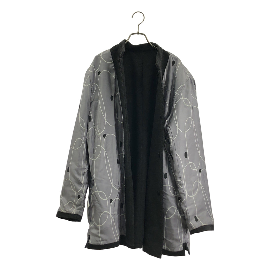 SOU・SOU / ソウソウ | ウール カシミヤ ブレンド シングル オーバーコート / 柄総裏地 | L | メンズ