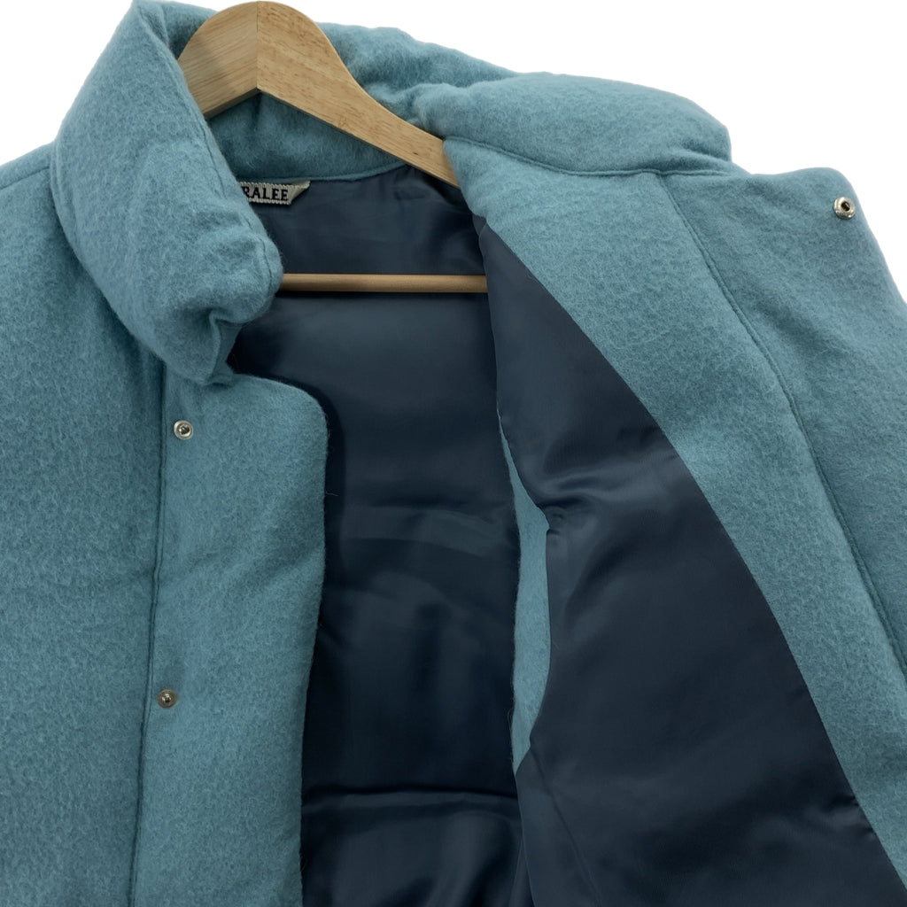 【美品】  AURALEE / オーラリー | 2024AW | BRUSHED ALPACA WOOL DOWN VEST アルパカ混 ダウン ベスト | 1 | ライトブルー | レディース