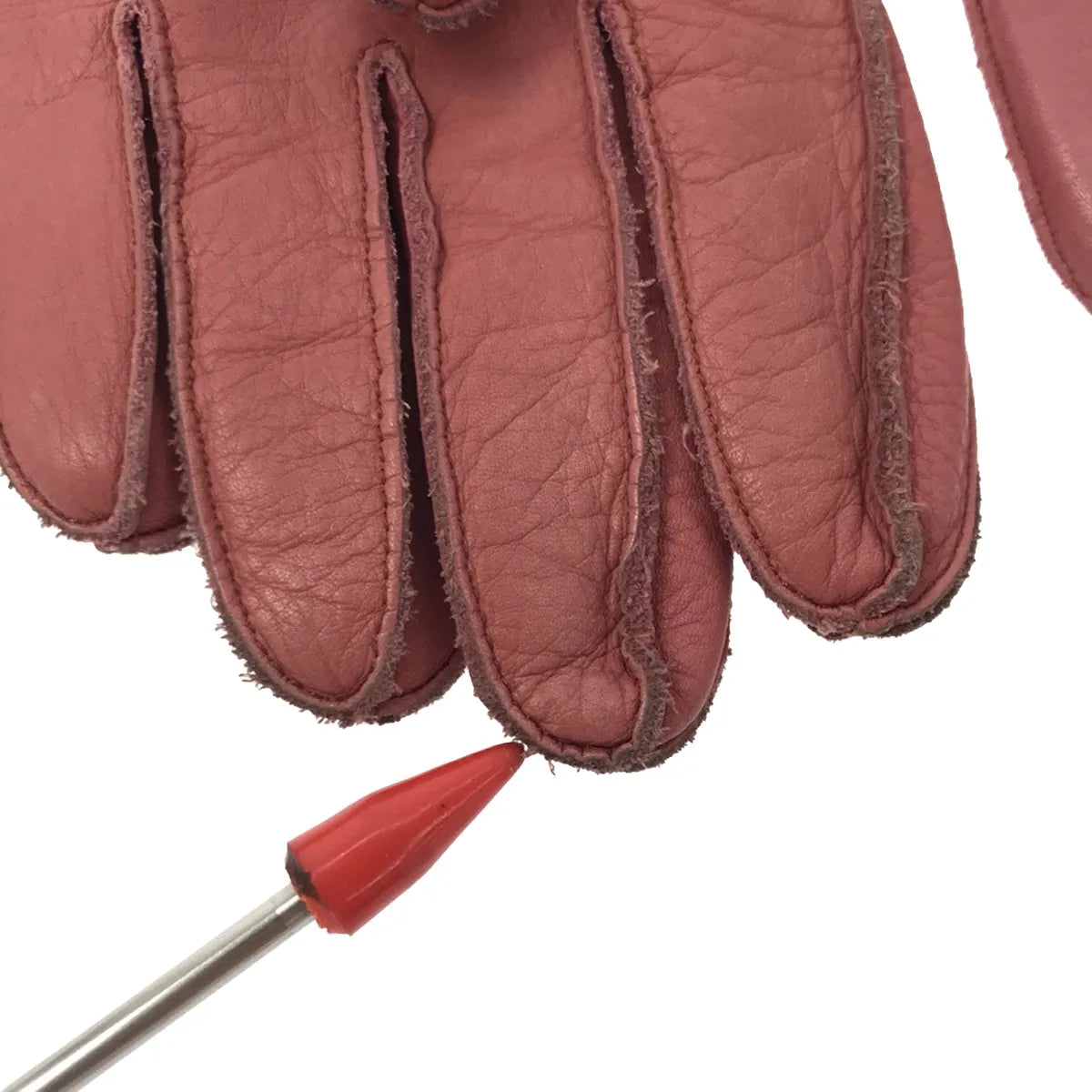 MARNI / マルニ | カシミヤ レザーグローブ 手袋 | ピンク