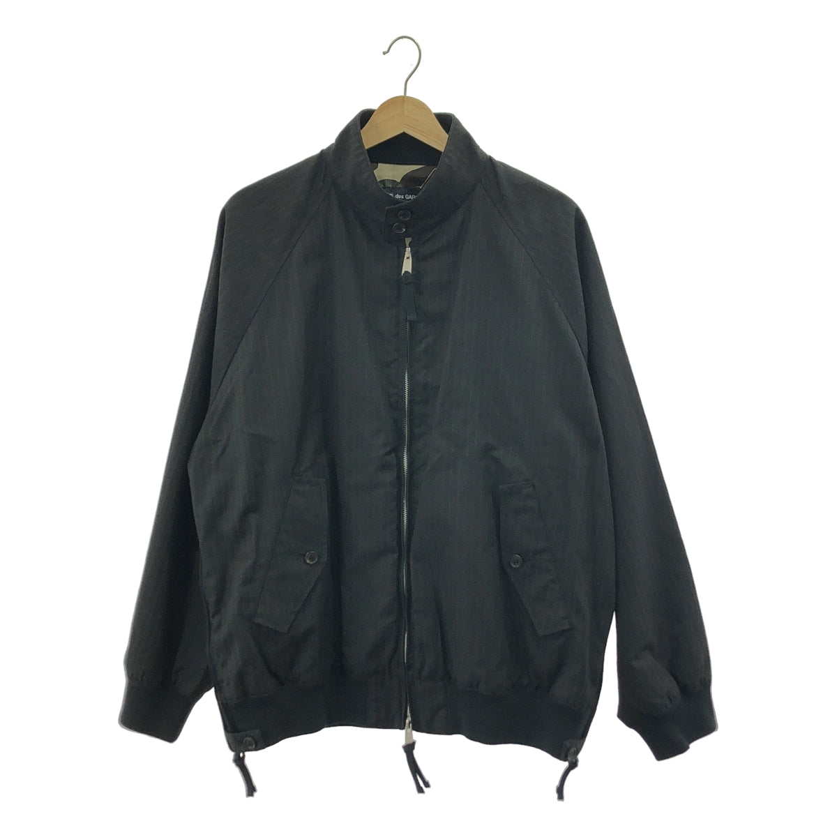 COMME des GARÇONS HOMME | 2023 春夏 | E/R 人字條紋酯苧麻外套 | SHOPBOP尺寸 M |黑色|男士