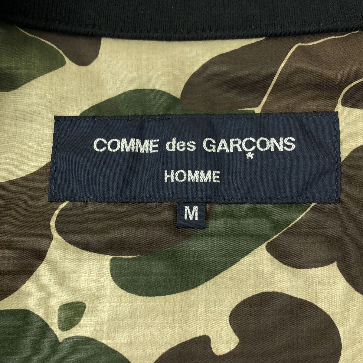 COMME des GARÇONS HOMME | 2023 春夏 | E/R 人字條紋酯苧麻外套 | SHOPBOP尺寸 M |黑色|男士