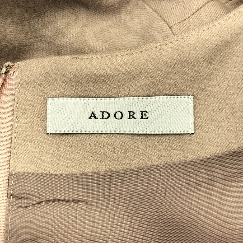 ADORE / 어도어 | 플레어 슬리브 백 Zip 드레스 원피스 | 36 | 여성