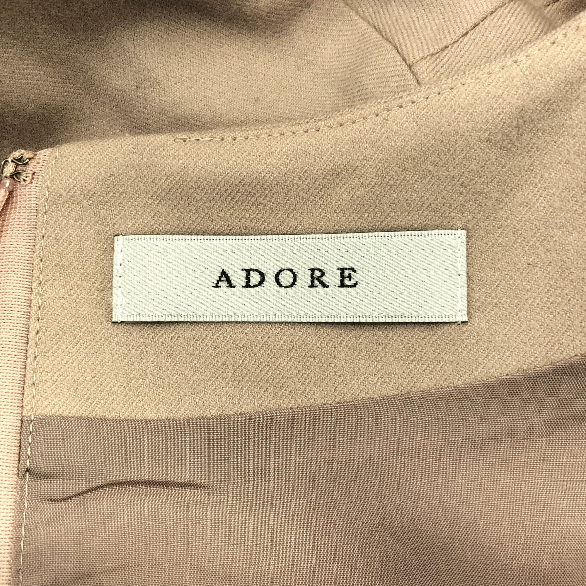 ADORE / 어도어 | 플레어 슬리브 백 Zip 드레스 원피스 | 36 | 여성