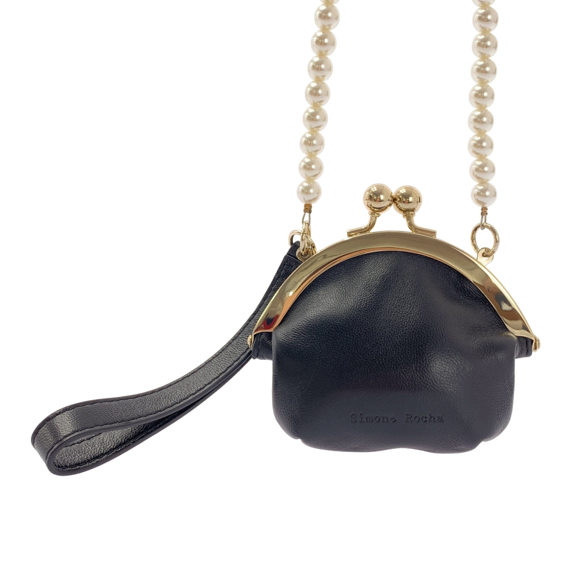 Simone Rocha / 시모네로샤 | SNAP COIN PURSE W / PEARL CROSSBODY &amp; EMB WRISTLET 진주 동전 퍼스 숄더백 |