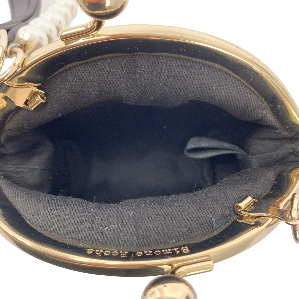 Simone Rocha / 시모네로샤 | SNAP COIN PURSE W / PEARL CROSSBODY &amp; EMB WRISTLET 진주 동전 퍼스 숄더백 |