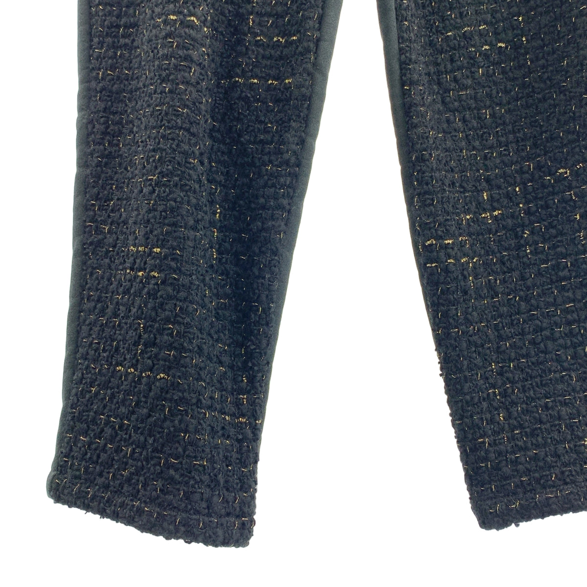 tricot COMME des GARÇONS | 2018 秋冬 | 拉鍊下擺抽繩羊毛粗花呢運動衫及休閒褲 | 黑色 | 女款