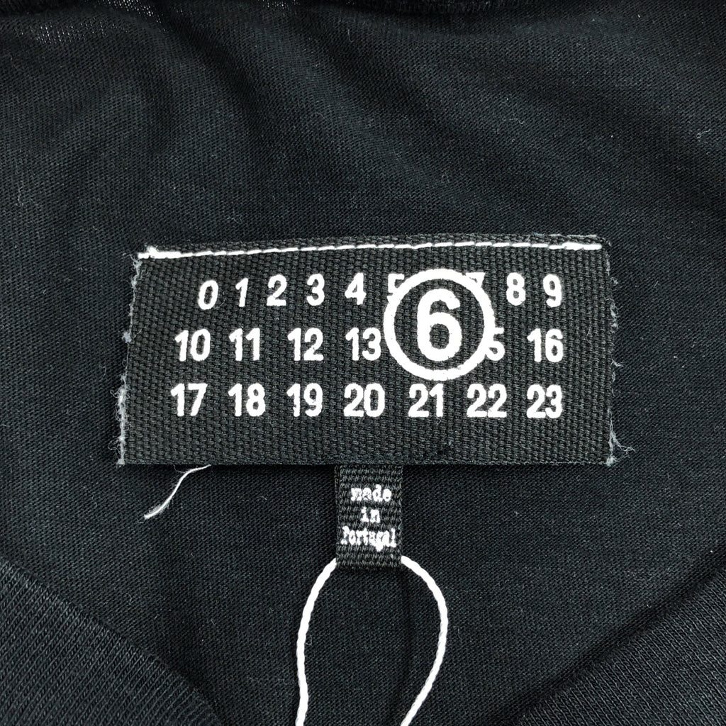 MM6 Maison Margiela / エムエムシックスメゾンマルジェラ | 2024SS | NUMERICロゴ クロップドTシャツ | S | ブラック | レディース