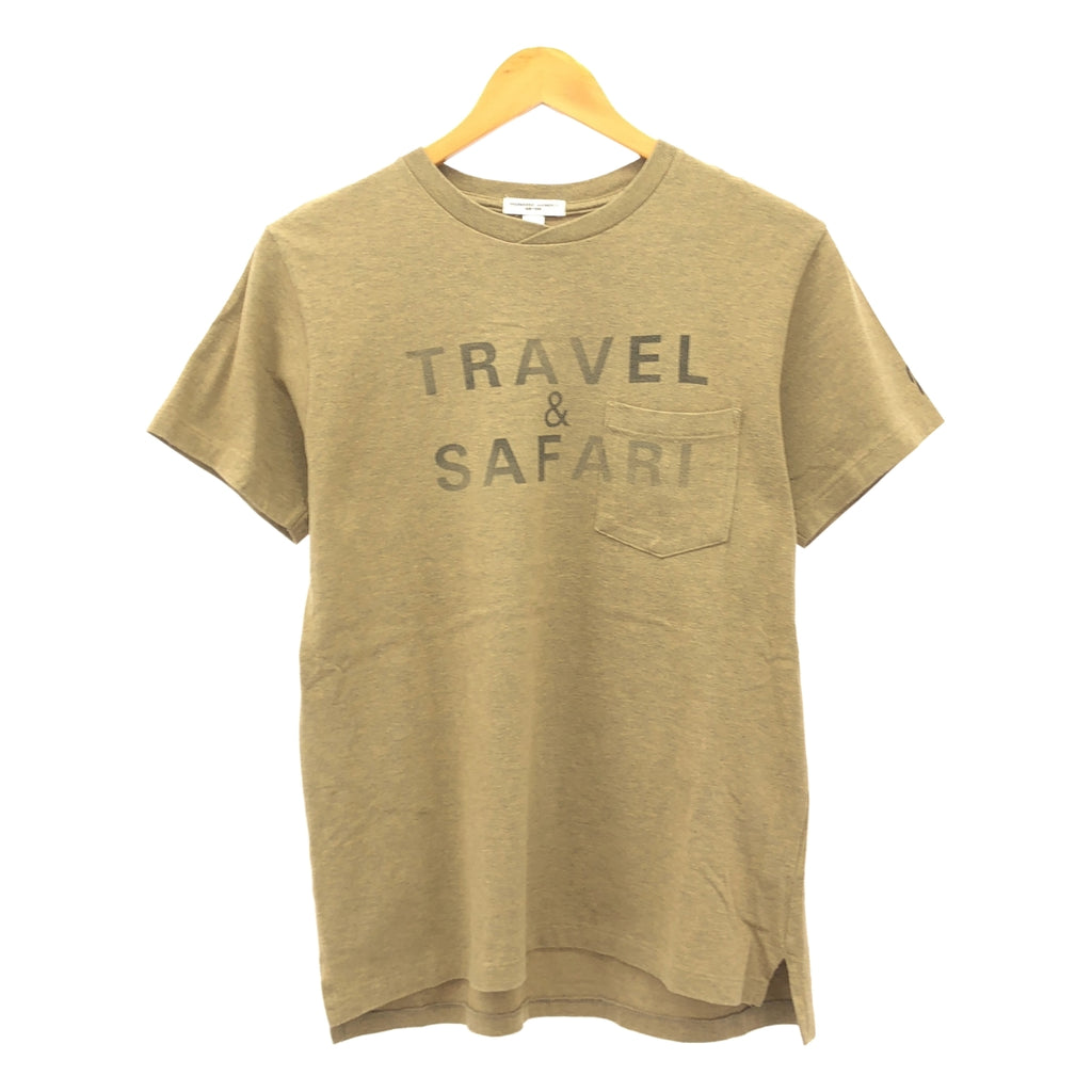 Engineered Garments / エンジニアドガーメンツ | TRAVEL&SAFARI プリント ポケット Tシャツ | S |