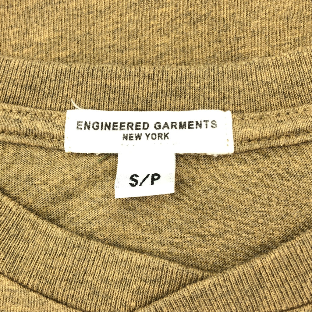 Engineered Garments / エンジニアドガーメンツ | TRAVEL&SAFARI プリント ポケット Tシャツ | S |