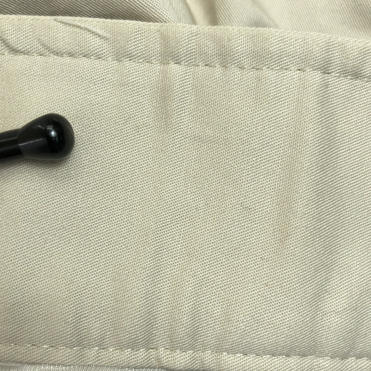 Tomoumi Ono / トモウミオノ | ノーカラー リブ ジャケット ブルゾン / 総裏地 | ベージュ | レディース