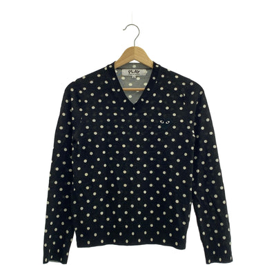PLAY COMME des GARCONS / プレイコムデギャルソン | AD2017/5 | ウール ハートワッペン ニット セーター | S | レディース