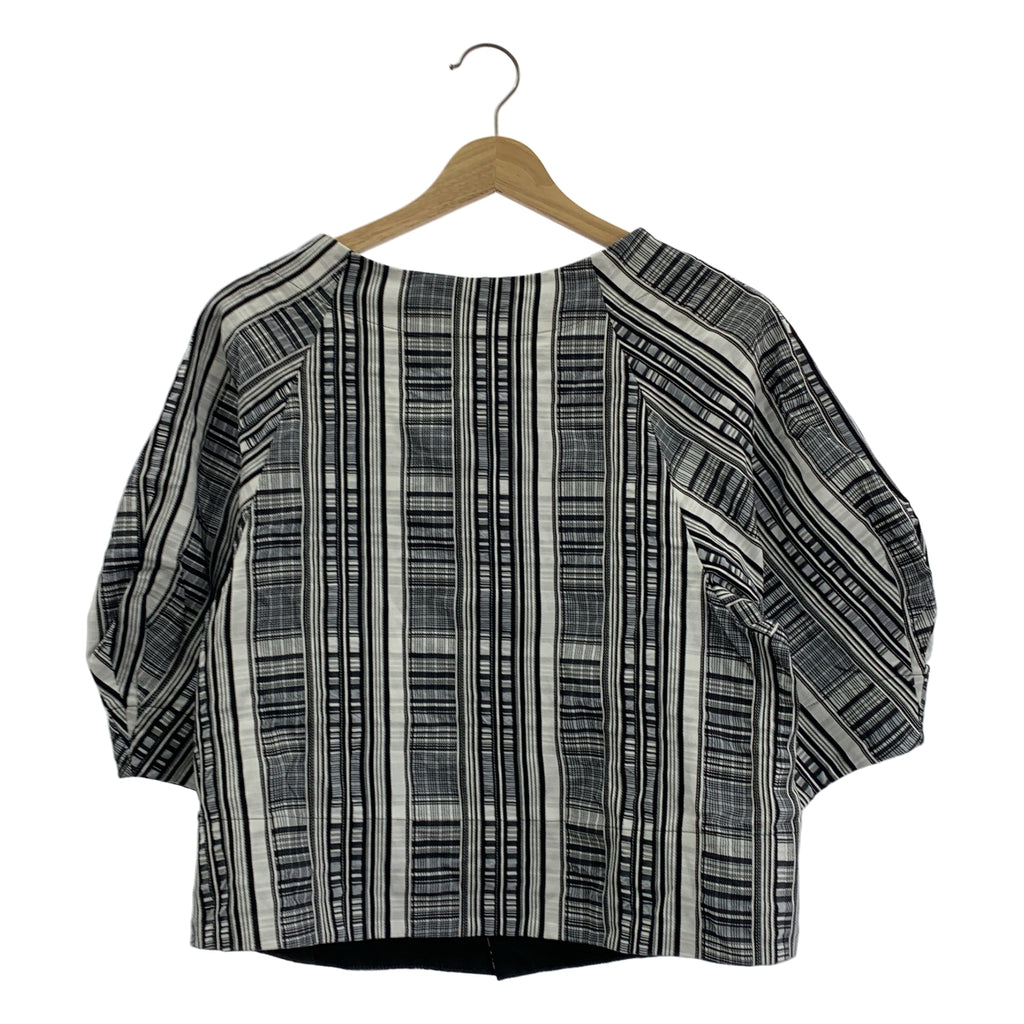 ADORE / アドーア | モノトーン チェック ブラウス シャツ | 38 | レディース