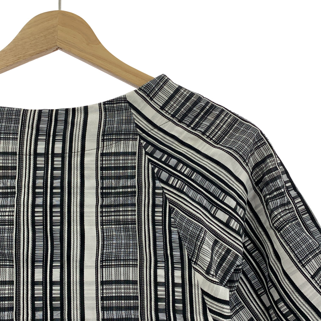 ADORE / アドーア | モノトーン チェック ブラウス シャツ | 38 | レディース