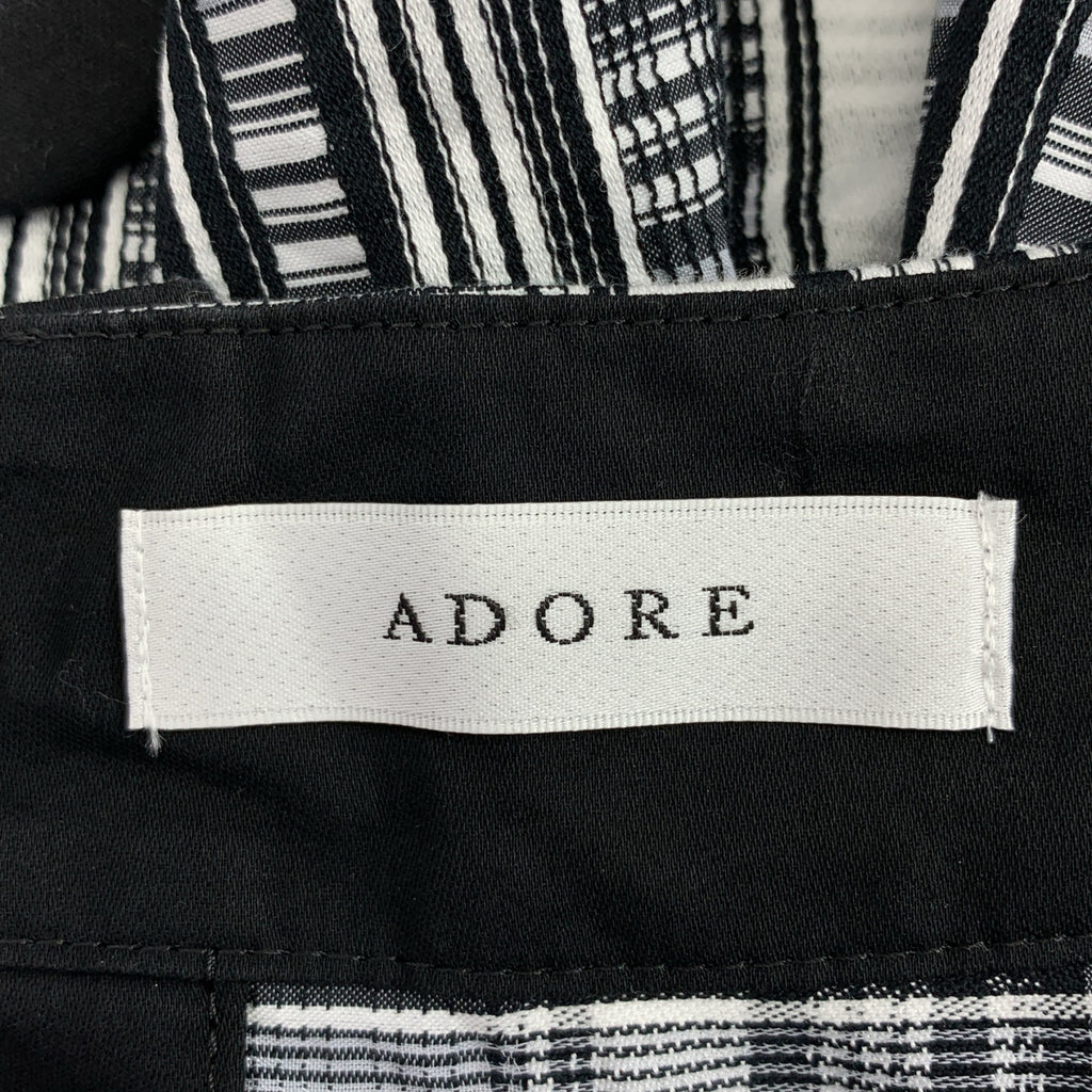 ADORE / アドーア | モノトーン チェック ブラウス シャツ | 38 | レディース