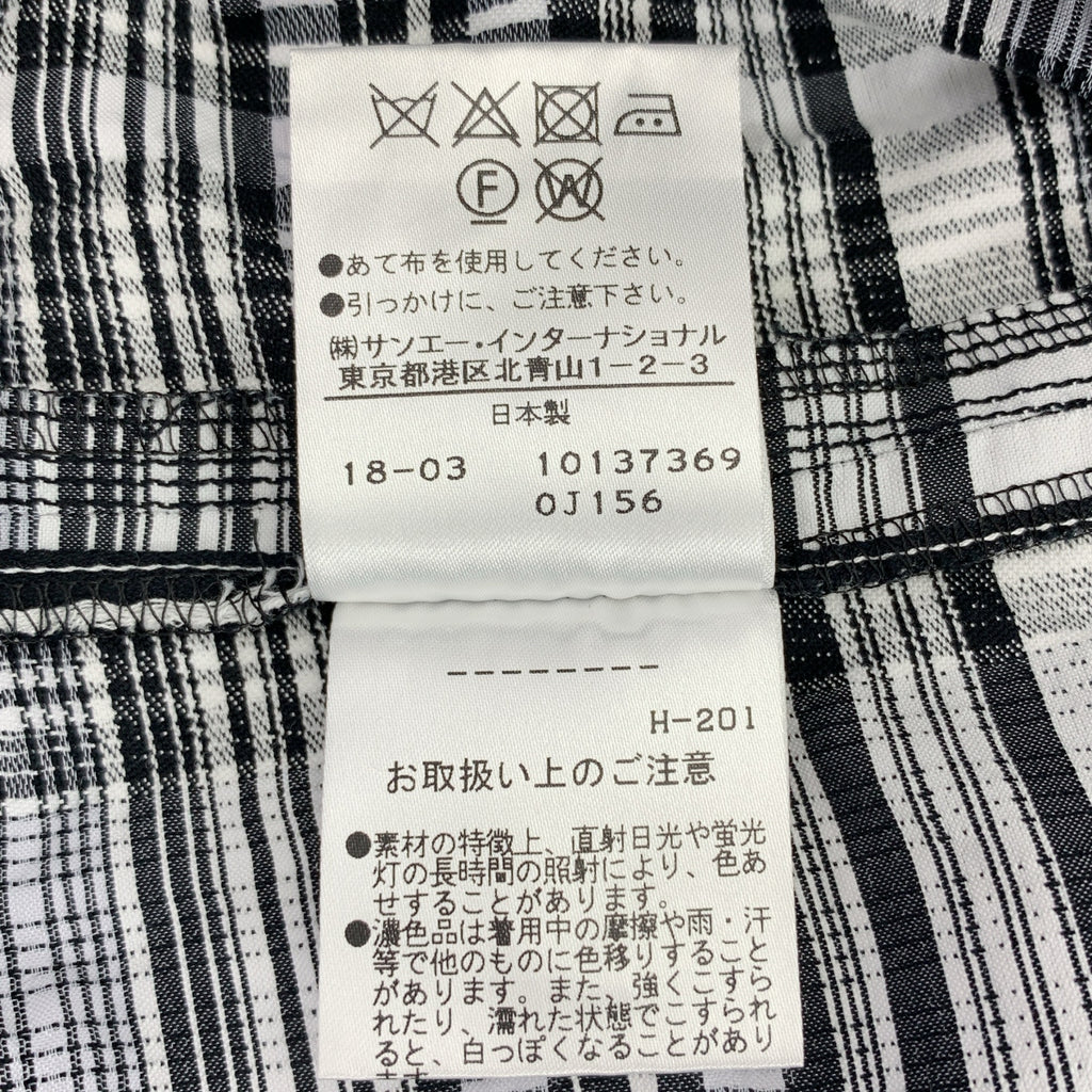 ADORE / アドーア | モノトーン チェック ブラウス シャツ | 38 | レディース