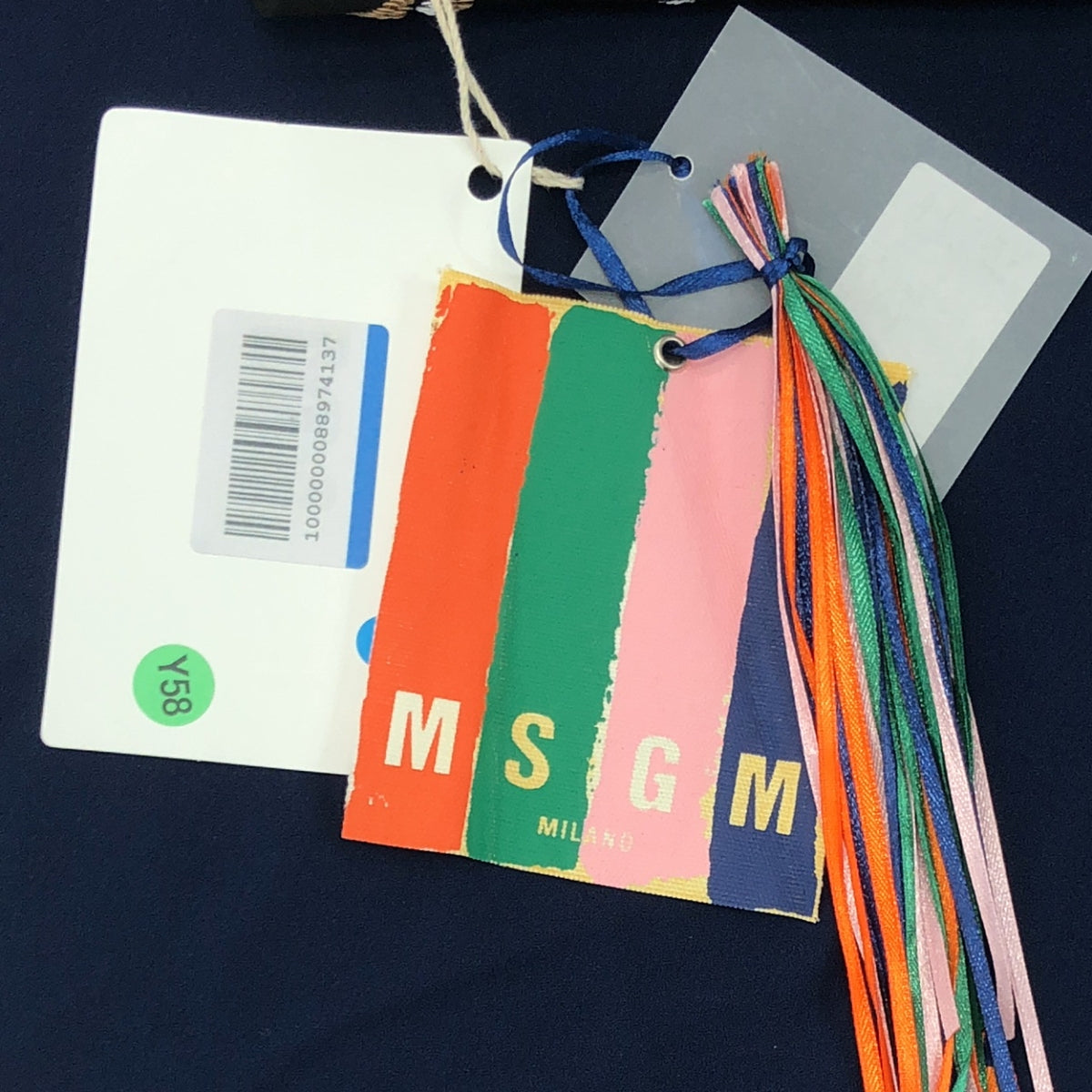 MSGM / エムエスジーエム | スパンコール レイヤード ロング フレアスカート | 40 | ネイビー | レディース