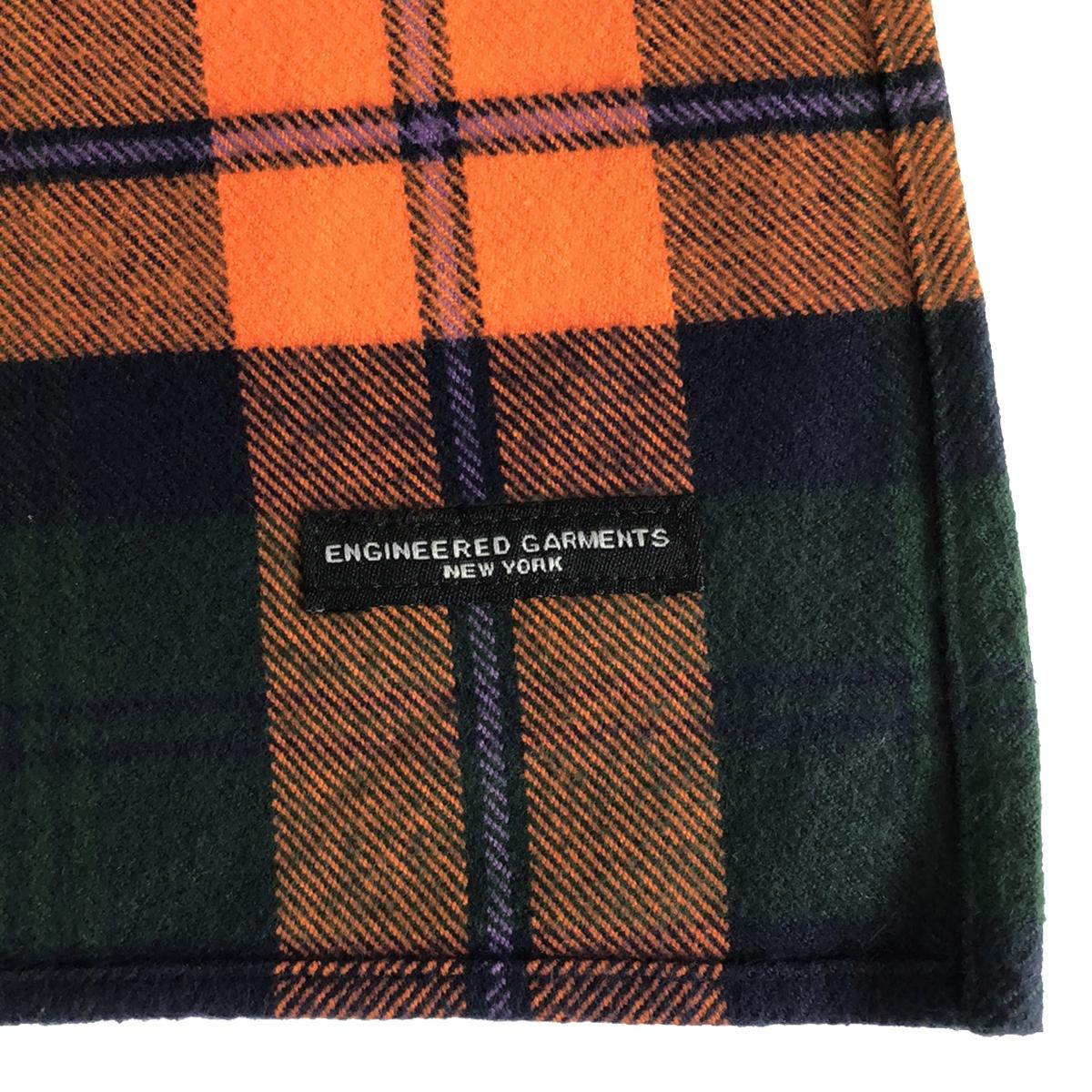 Engineered Garments / エンジニアドガーメンツ | Button Shawl - Cotton Twill Plaid / ボタンショール ストール ポンチョ / ユニセックス |