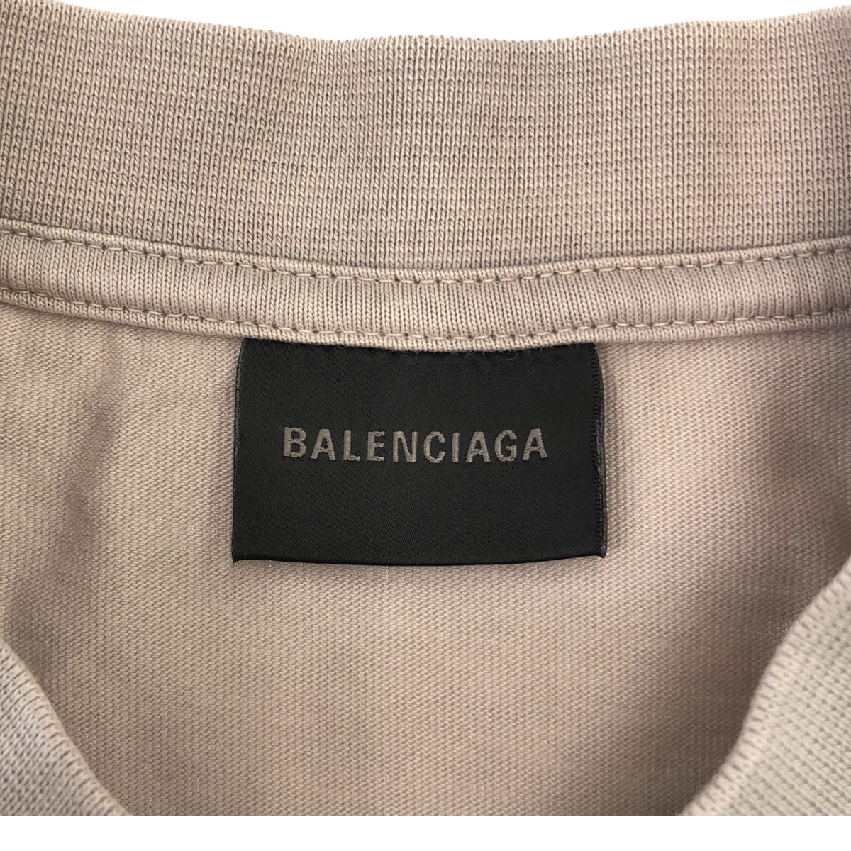 BALENCIAGA | MIDIUM FIT T-SHIRT | Logo embroidered medium fit T-shirt | S | Gray | Men's