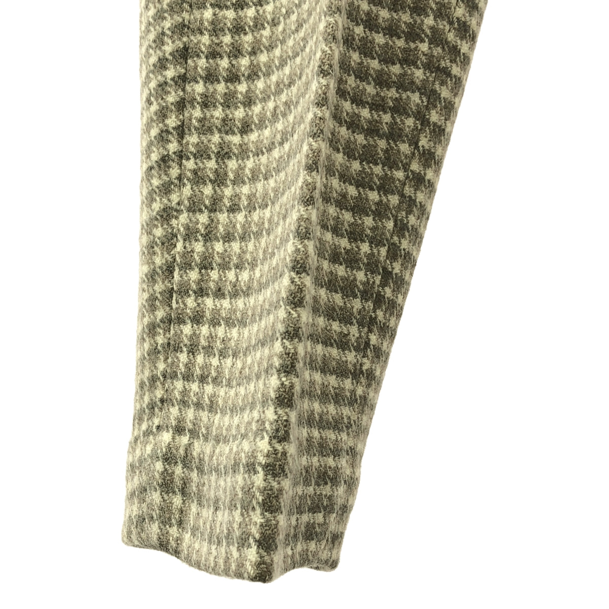 A.Dupre |羊毛格紋錐形褲 | S |灰色 |女性的