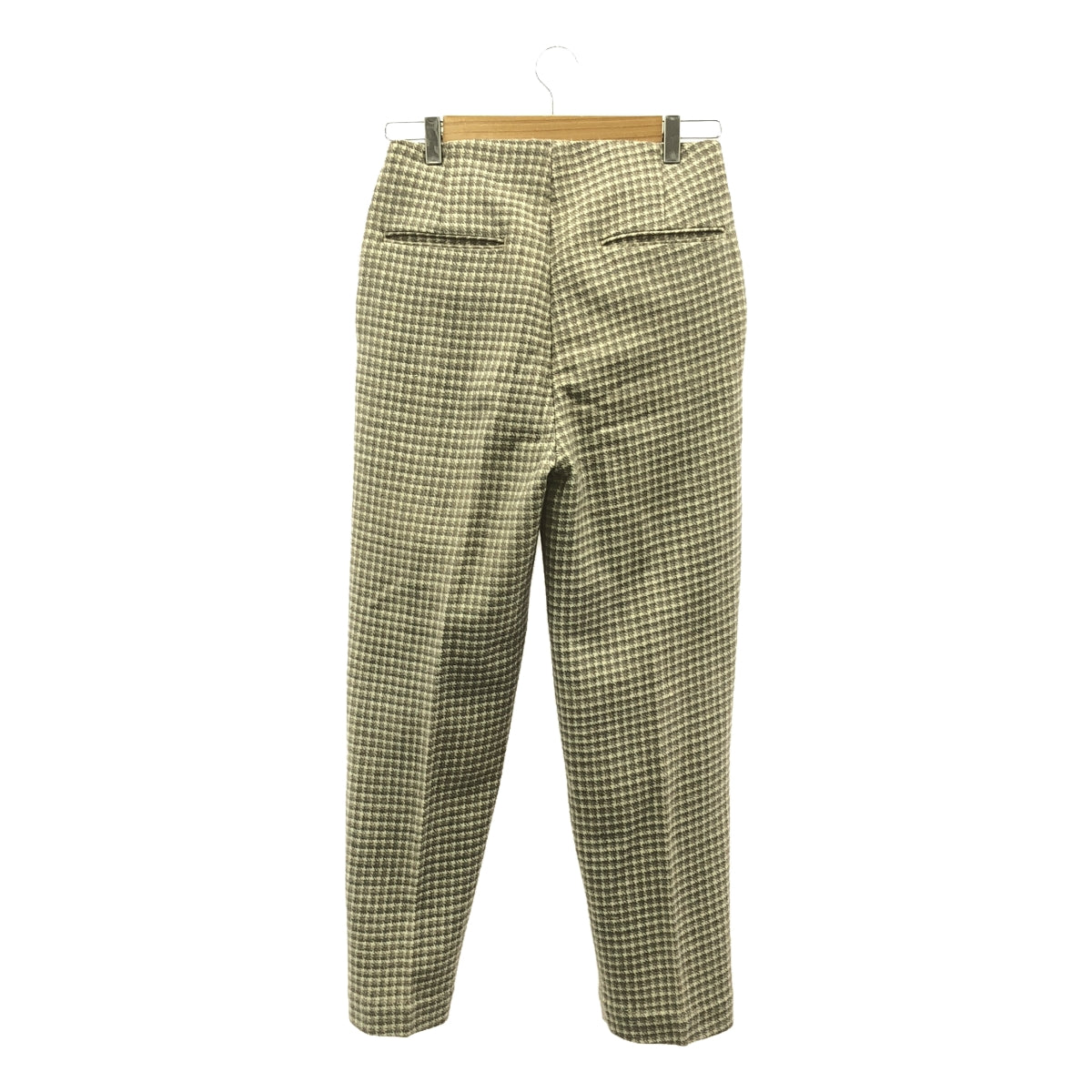 A.Dupre |羊毛格紋錐形褲 | S |灰色 |女性的