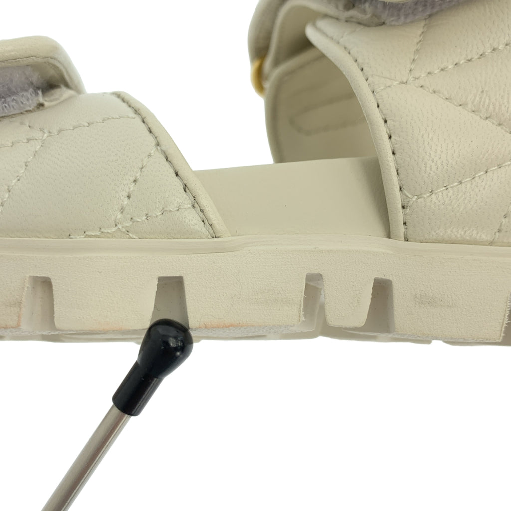 miu miu / 뮤뮤 | 스포티 마테라세 로고 샌들 | 36 1/2 |