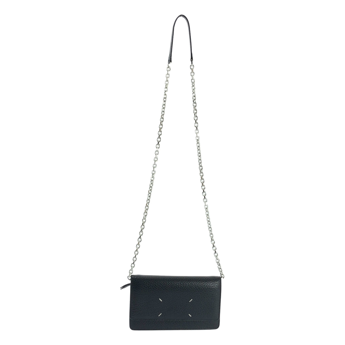 Maison Margiela / メゾンマルジェラ | グレインレザー チェーン ロングウォレット |