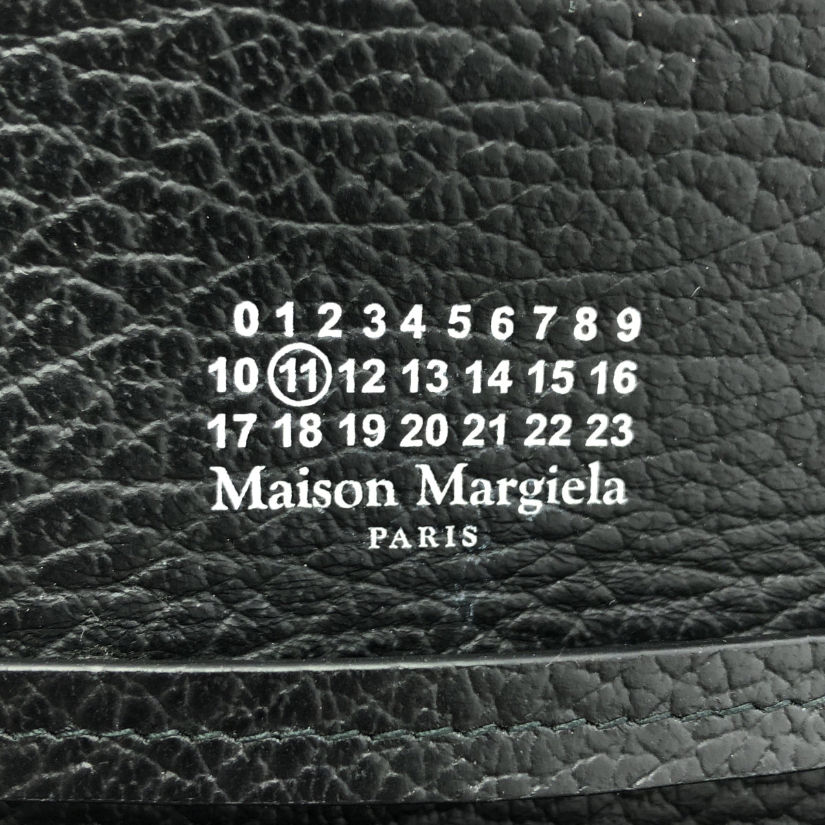 Maison Margiela / メゾンマルジェラ | グレインレザー チェーン ロングウォレット |