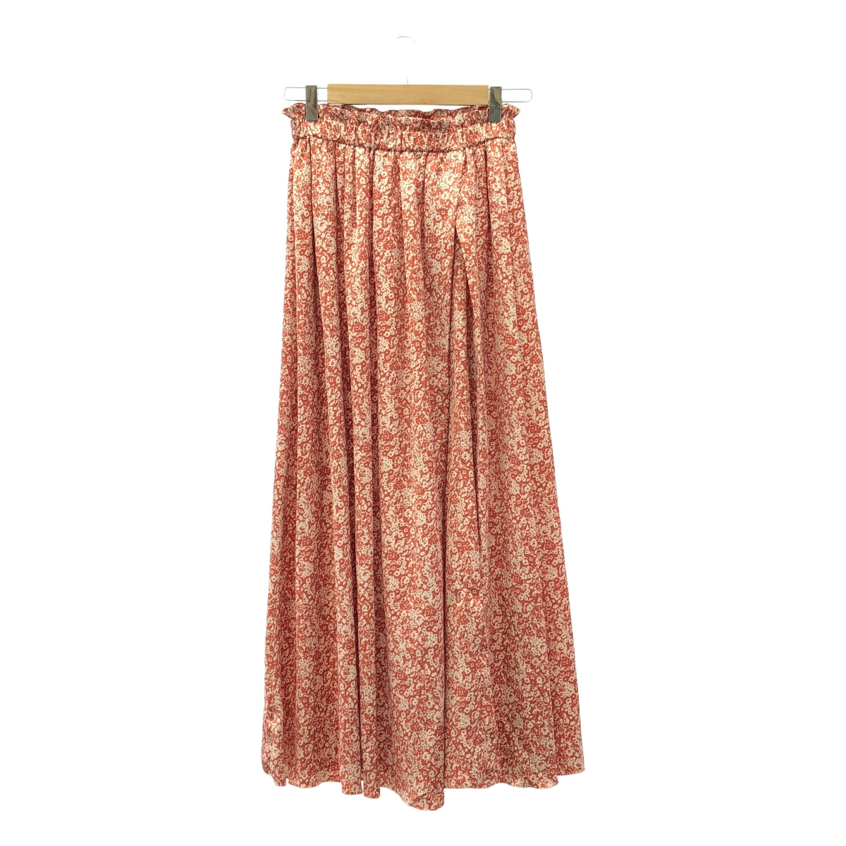 ASTRAET / 아스트랫 | 플라워 프린트 개더 플레어 스커트 | 1 | 레드 | 여성