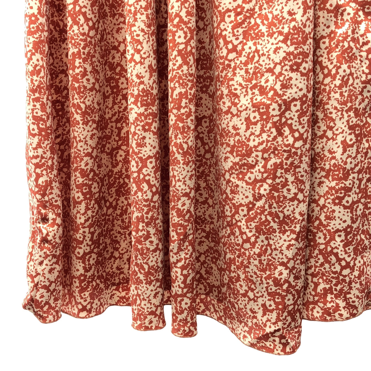 ASTRAET / 아스트랫 | 플라워 프린트 개더 플레어 스커트 | 1 | 레드 | 여성