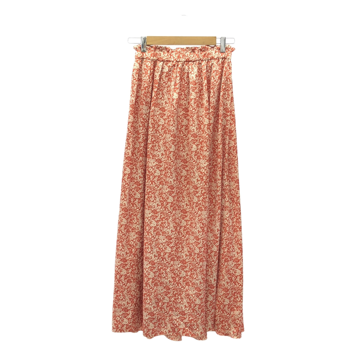 ASTRAET / 아스트랫 | 플라워 프린트 개더 플레어 스커트 | 1 | 레드 | 여성