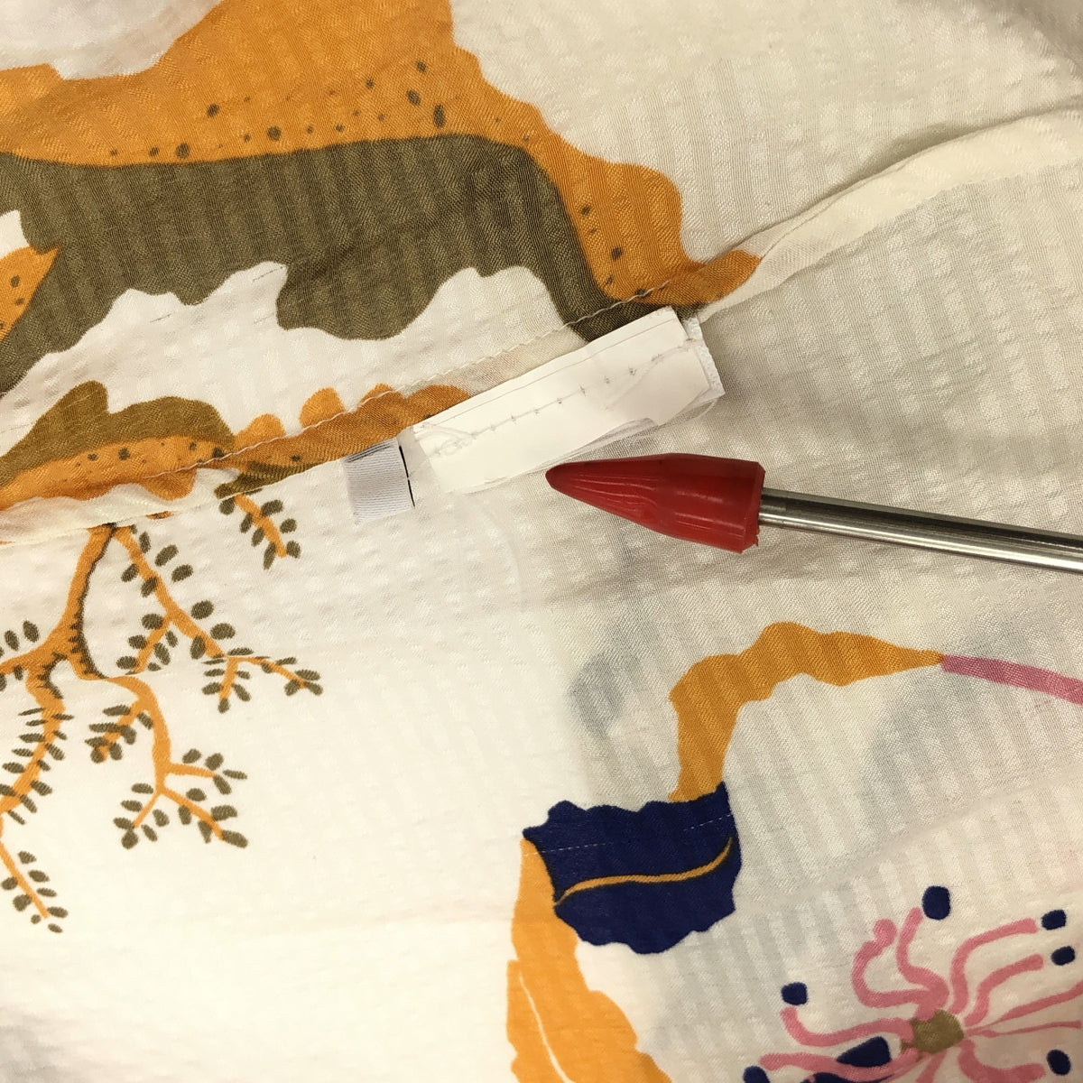 【美品】  Rodebjer / ロデビエ | ボタニカル柄 フリル Vネック ブラウス | XS | マルチカラー | レディース