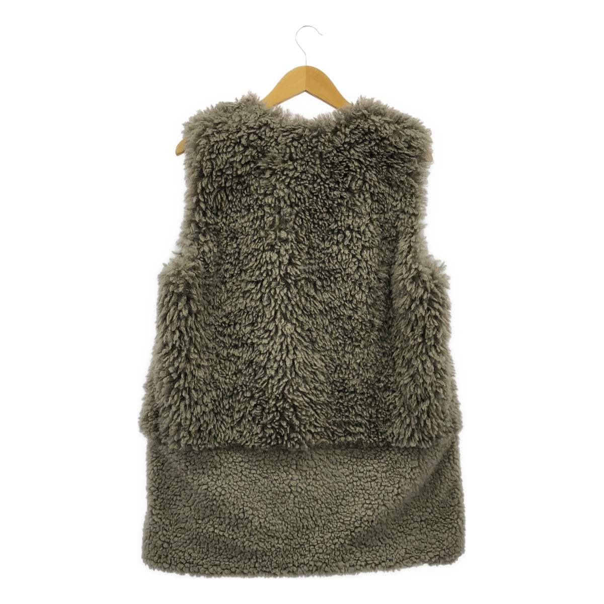 JOURNAL STANDARD relume | 2024AW | Mixed boa faux fur vest | Gray | Women's