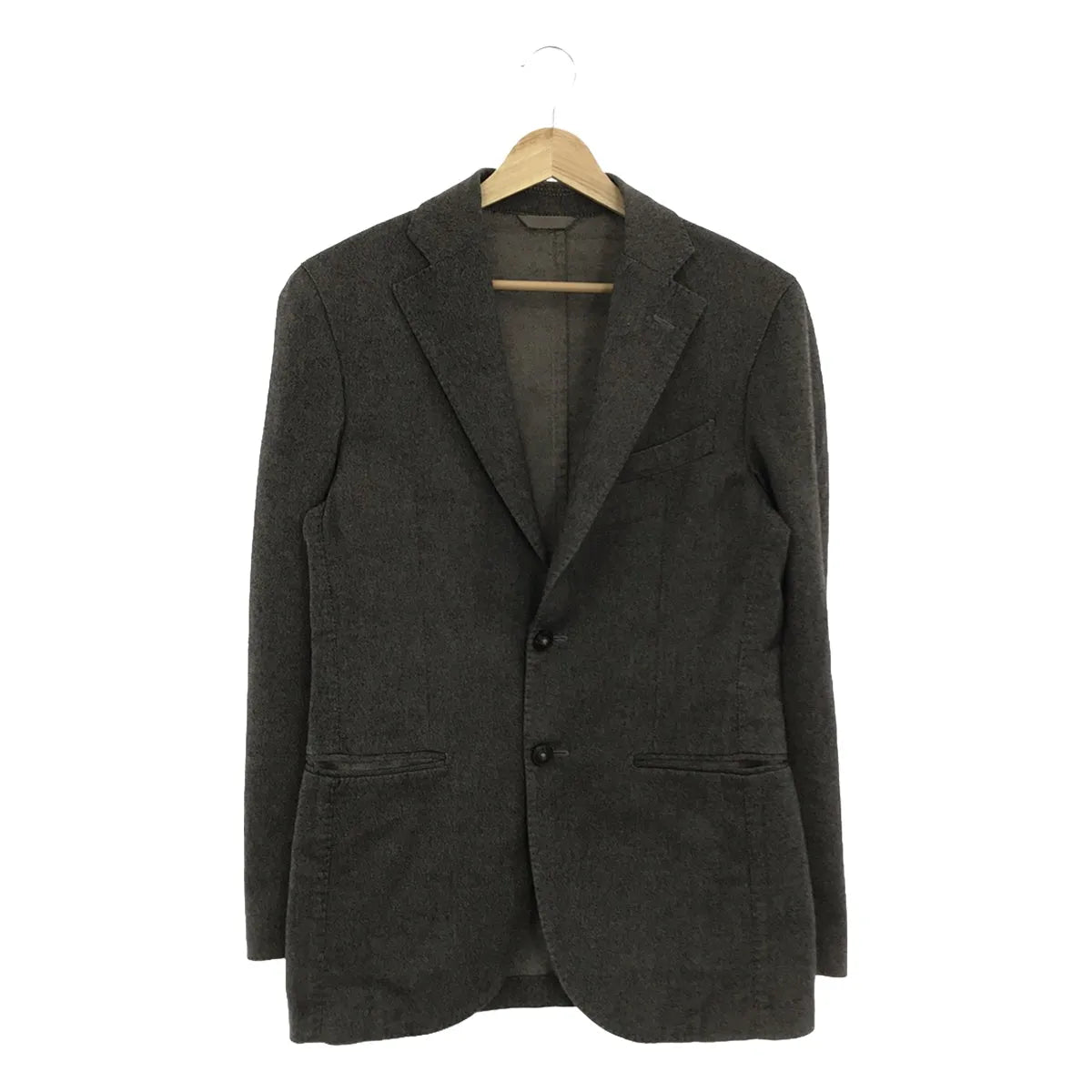 L.B.M.1911 / エルビーエム1911 | SLIM FIT コットン ウール 2B テーラードジャケット | 44R | グレー | メンズ