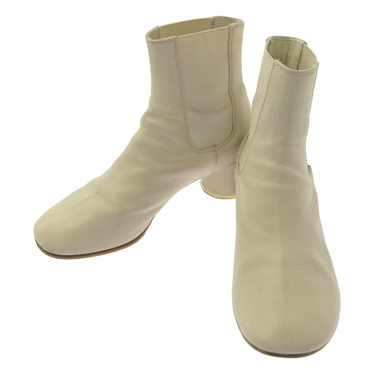 MM6 Maison Margiela / 엠엠 식스 메종 마르제라 | 사이드 고어 가죽 라운드 투 부츠 | 38 | 여성